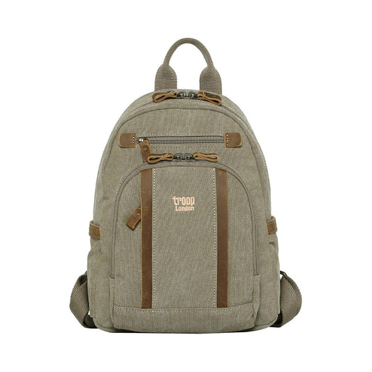 CLASSIC CANVAS BACKPACK - SMALL - KHAKI - RUTHERFORD & Co