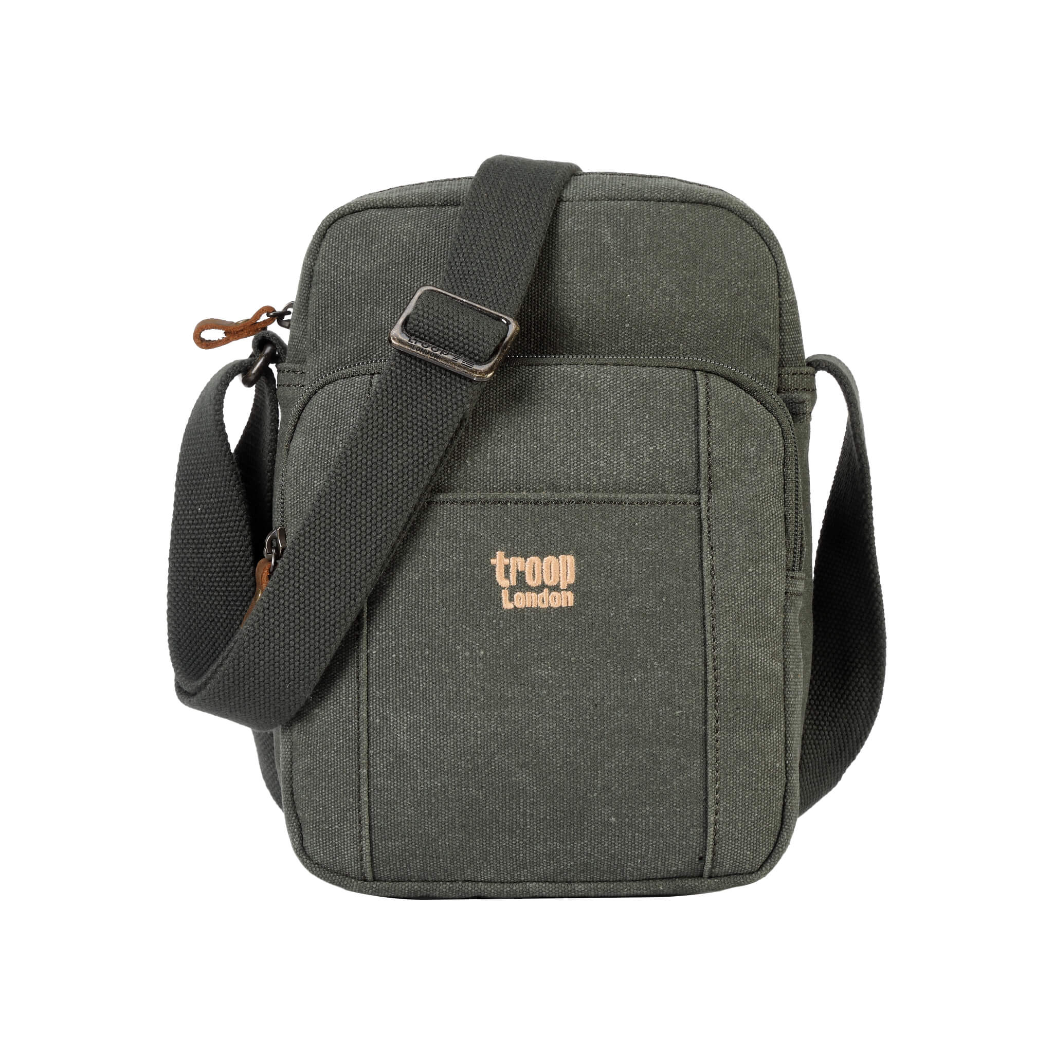 Vertical Canvas Crossbody Bag | TRP0370 Green