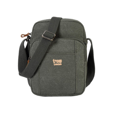 Vertical Canvas Crossbody Bag | TRP0370 Green