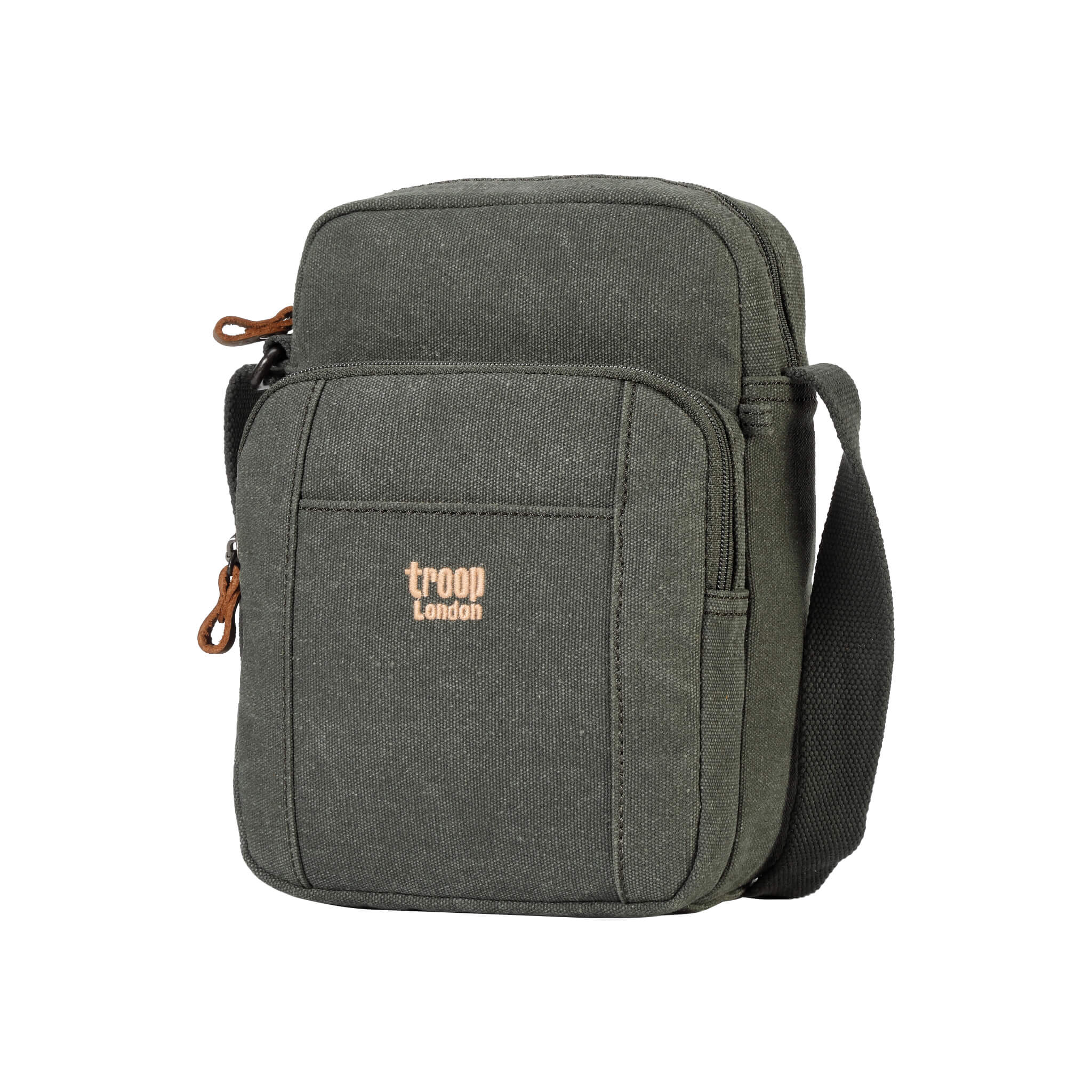 Vertical Canvas Crossbody Bag | TRP0370 Green