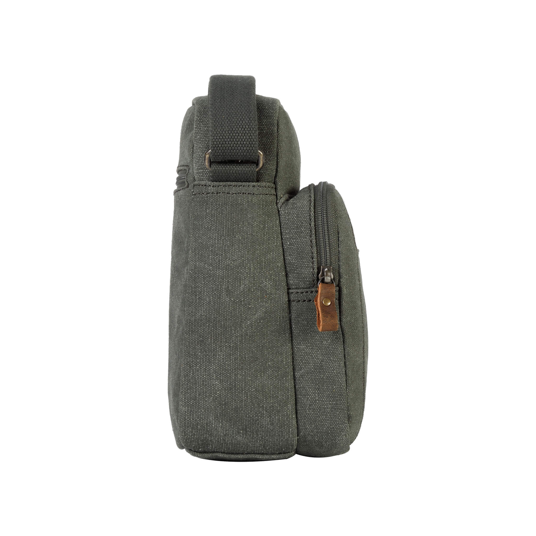 Vertical Canvas Crossbody Bag | TRP0370 Green