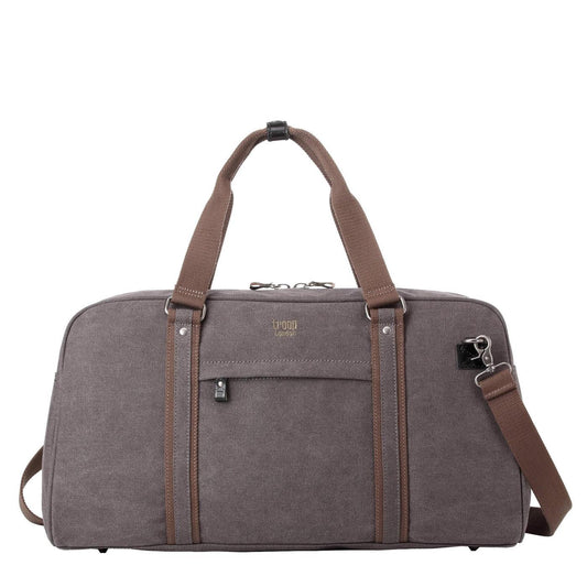 CLASSIC CANVAS TRAVEL DUFFEL BAG - LARGE HOLDALL - BLACK - RUTHERFORD & Co