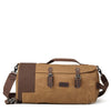 HERITAGE CANVAS TRAVEL DUFFEL BAG - CAMEL - RUTHERFORD & Co