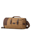 HERITAGE CANVAS TRAVEL DUFFEL BAG - CAMEL - RUTHERFORD & Co