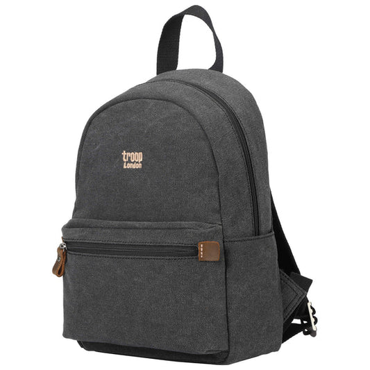 TRP0552 Troop London Classic Canvas Backpack (Small) Charcoal