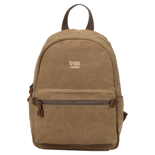 TRP0552 Troop London Classic Canvas Backpack (Small) Brown