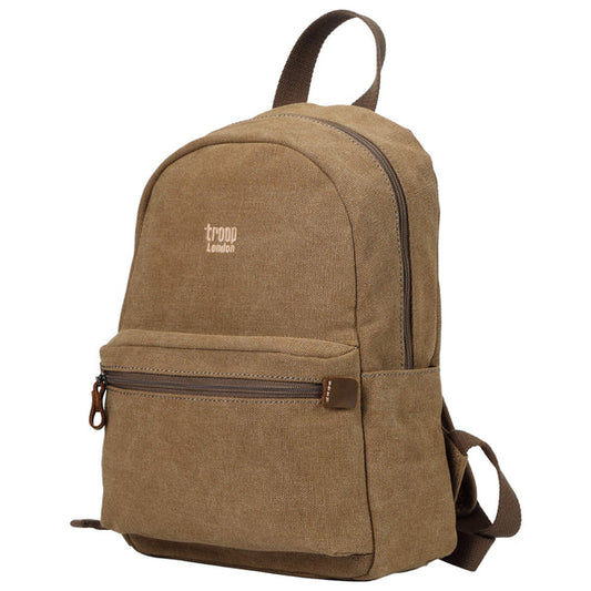 TRP0552 Troop London Classic Canvas Backpack (Small) Brown