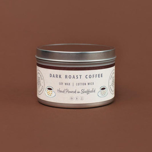 Dark Roast Coffee Large Tin Candle - RUTHERFORD & Co