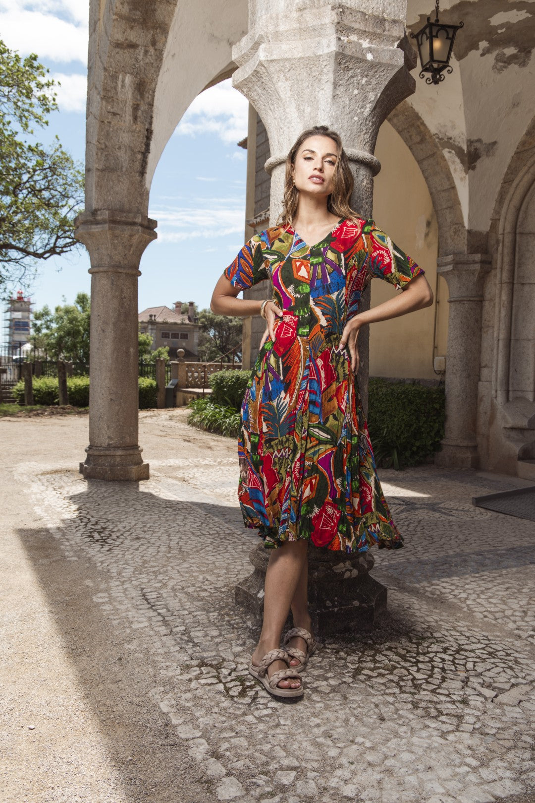 Torgua Godet Dress