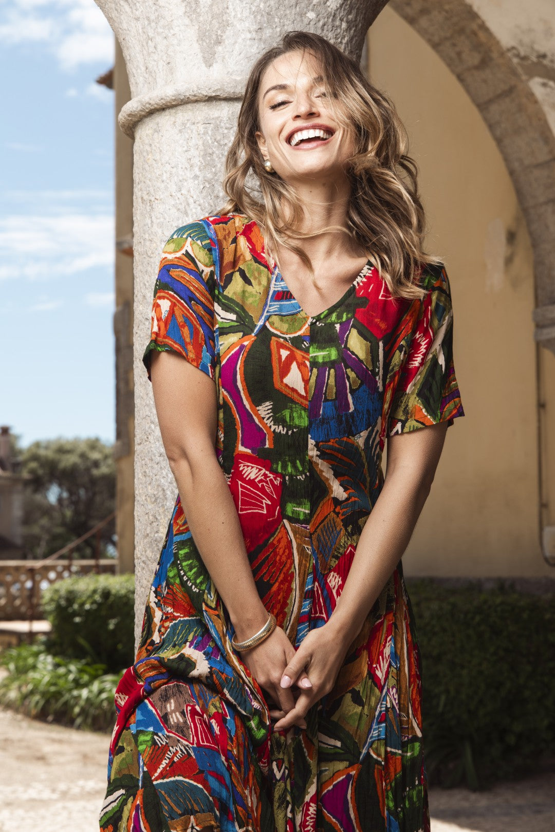Torgua Godet Dress