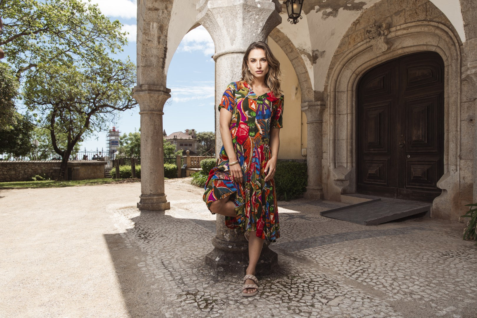 Torgua Godet Dress