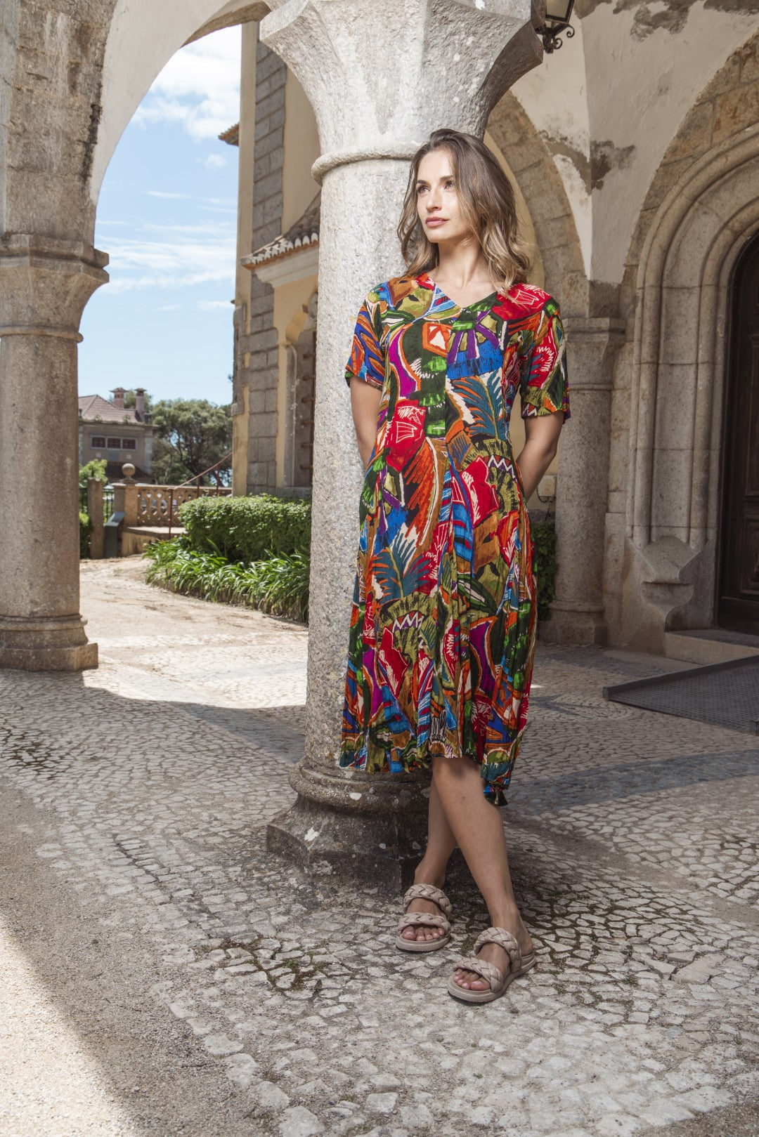Torgua Godet Dress