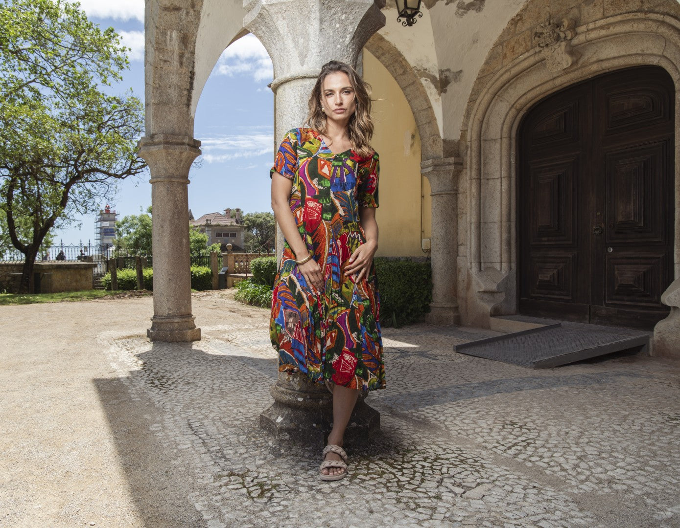 Torgua Godet Dress