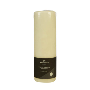 UNFRAGRANCED IVORY PILLAR CANDLE - 7CM X 20CM