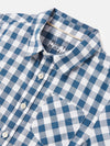 Wilson Blue Cotton Check Shirt