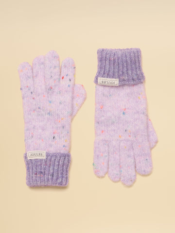 Colourblock Lilac Purple Gloves
