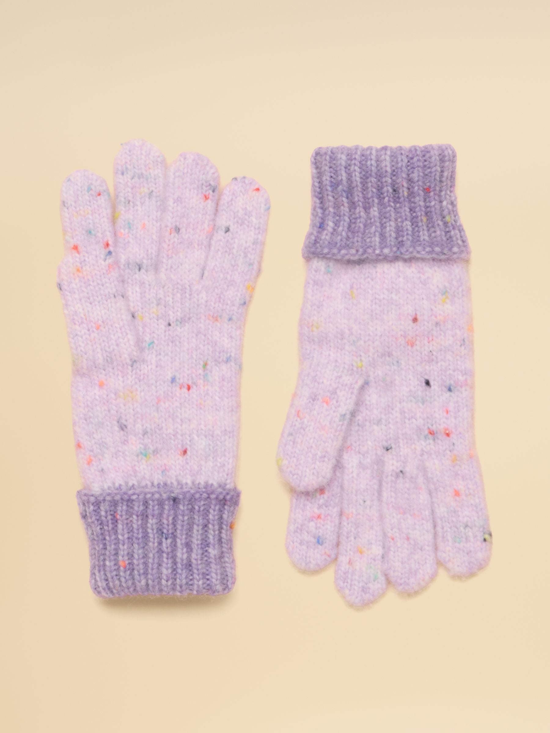Colourblock Lilac Purple Gloves