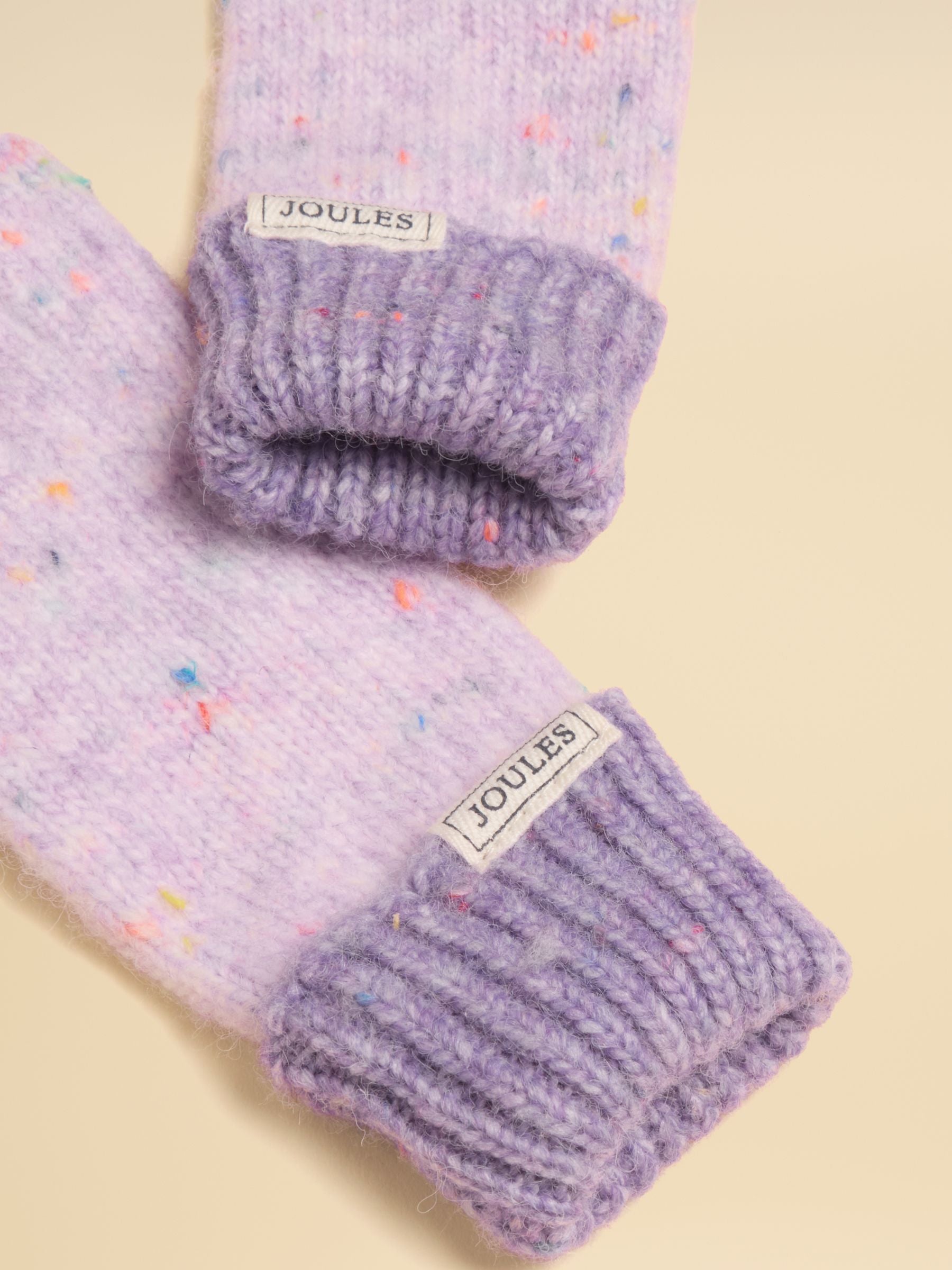 Colourblock Lilac Purple Gloves