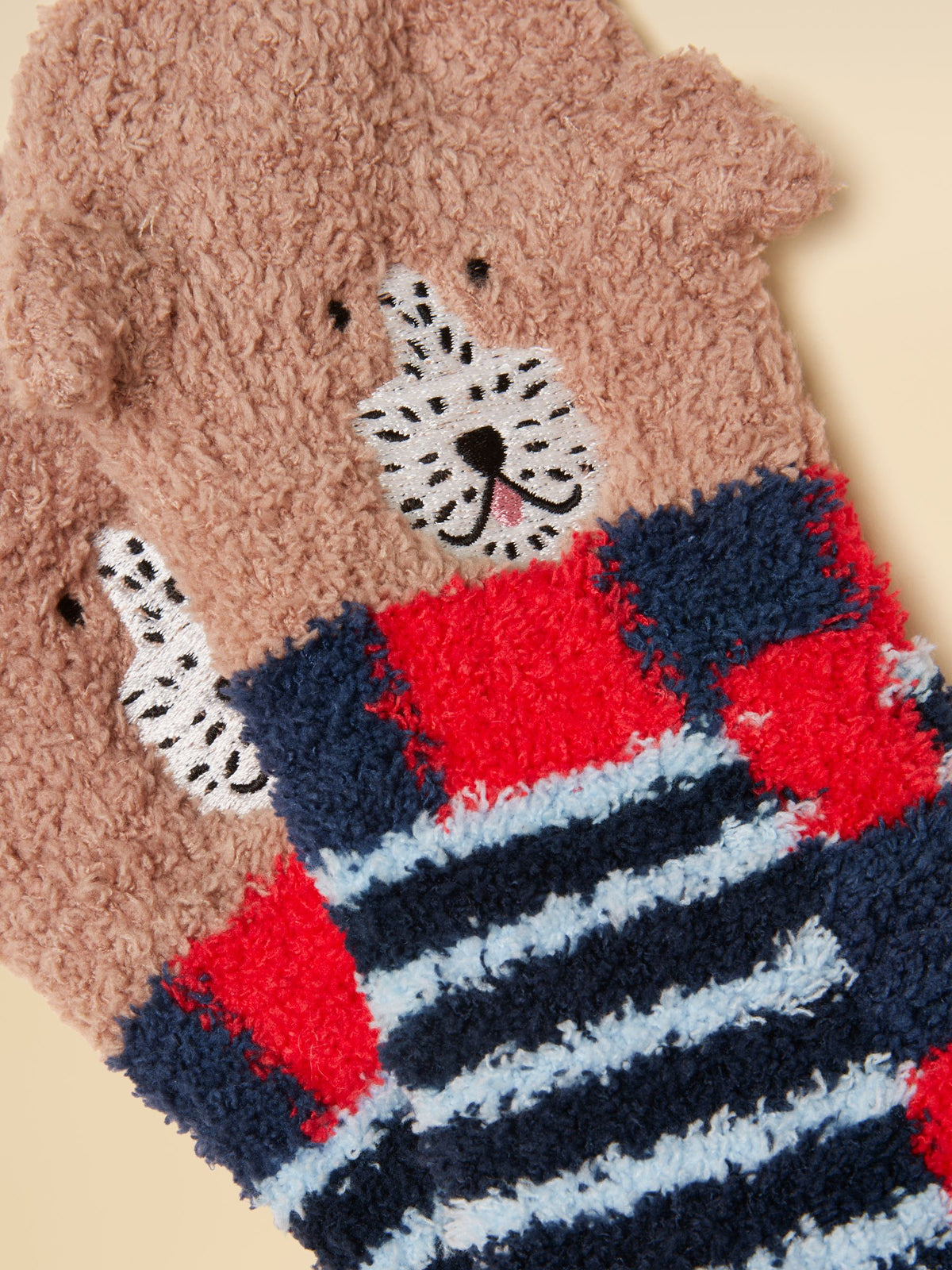 Fluffy Socks - Blue Dog