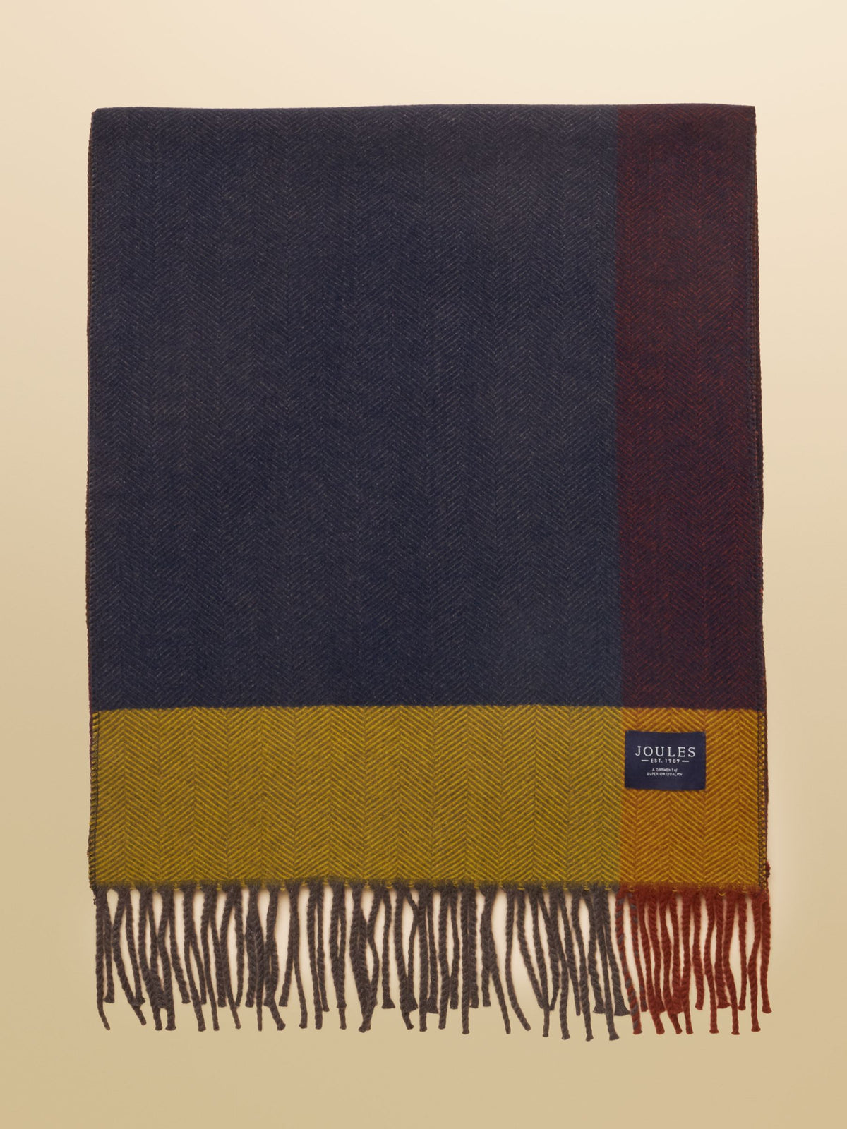 Langtree Scarf - Multi Herringbone Colourblock