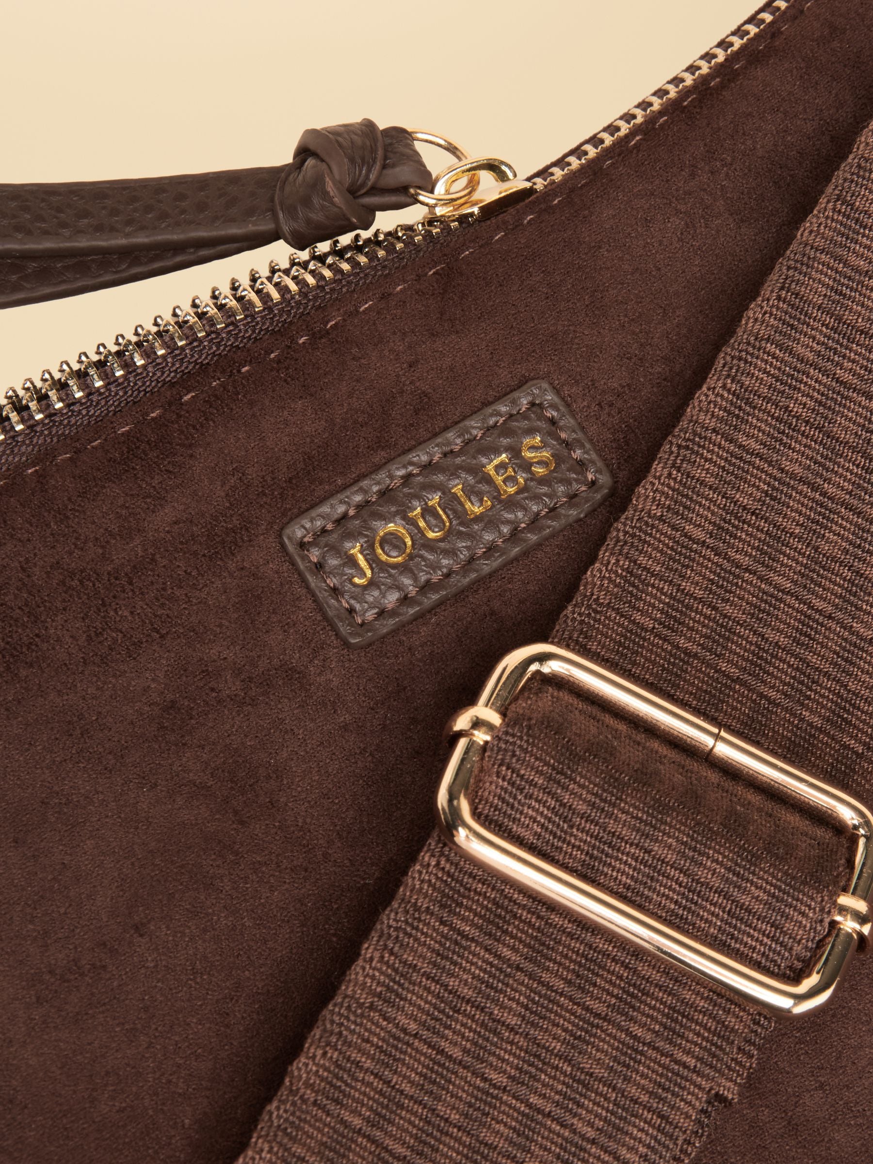Suedette Chocolate Brown Moon Cross Body bag