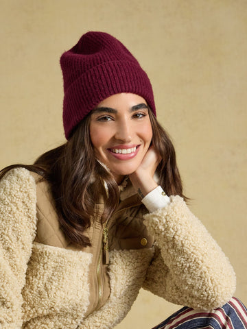 Beanie Hat - Berry Red