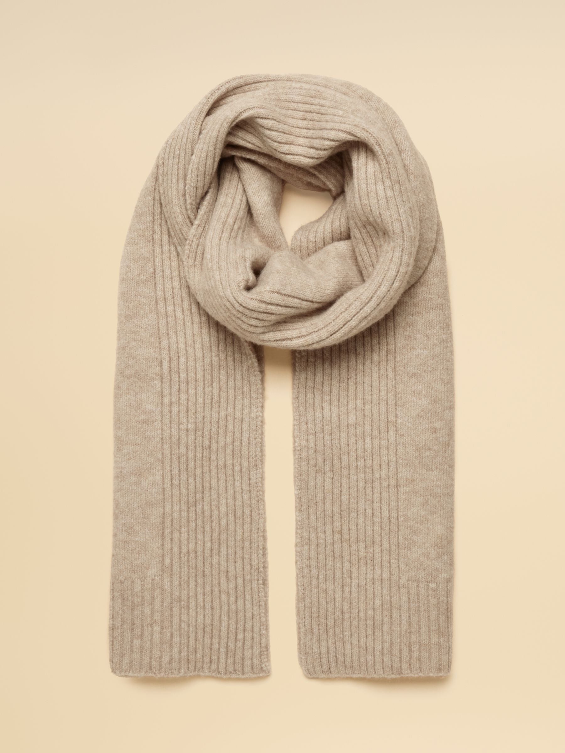 Fine Knit Oatmeal Scarf