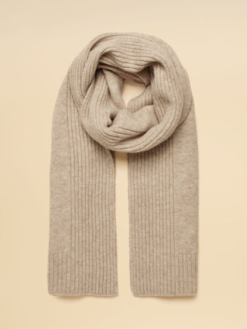 Fine Knit Oatmeal Scarf