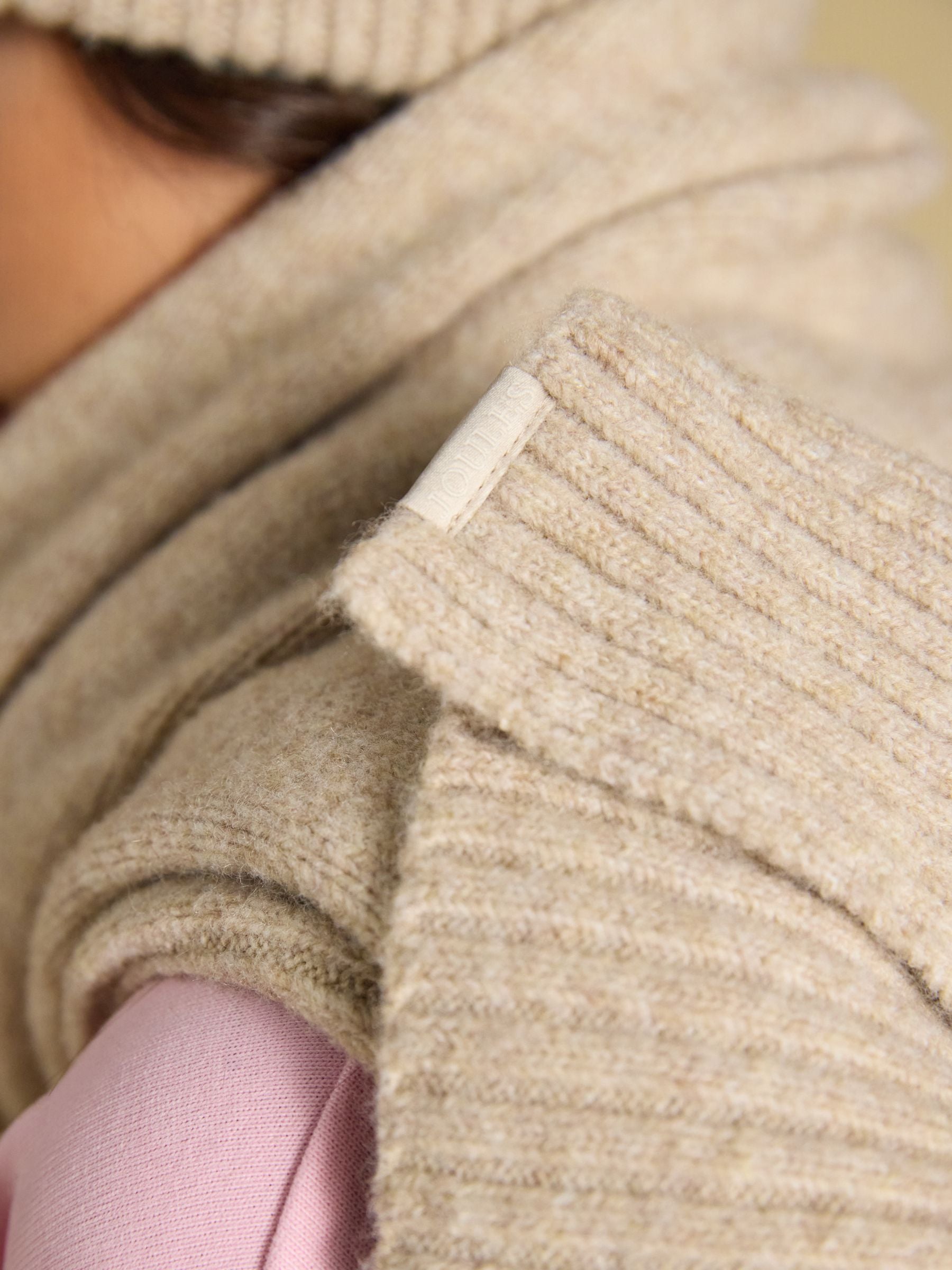 Fine Knit Oatmeal Scarf