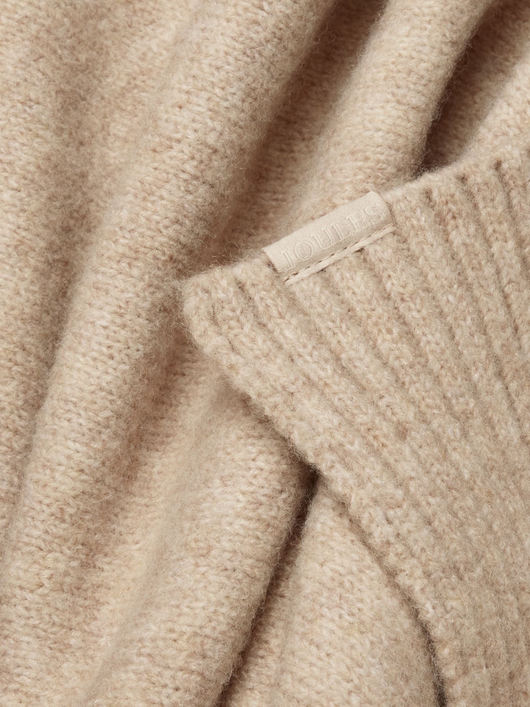 Fine Knit Oatmeal Scarf