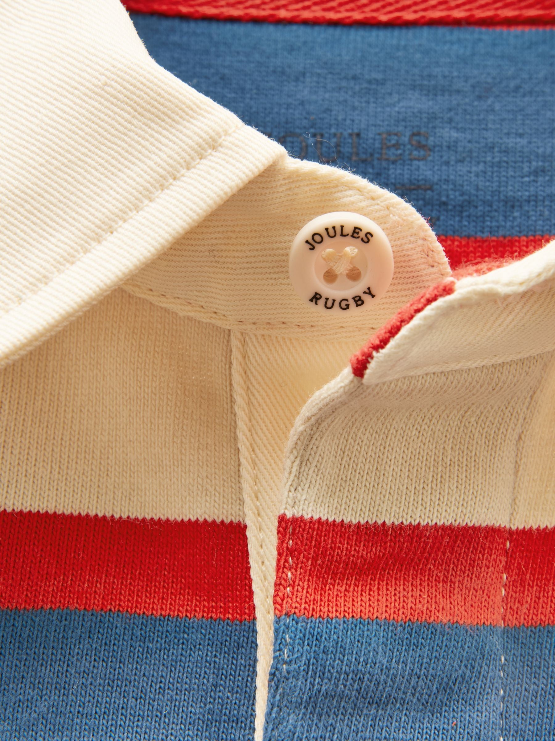 Boys' Rugby Club Red & Blue Long Sleeve Rugby Shirt