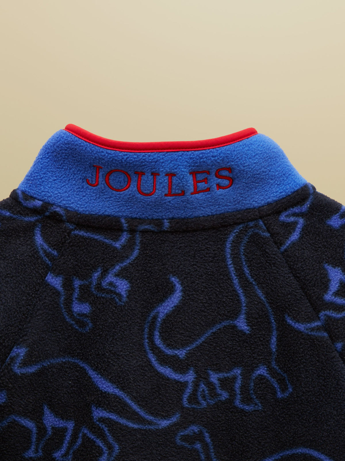 Polar Fleece Quarter Zip - Navy Dino