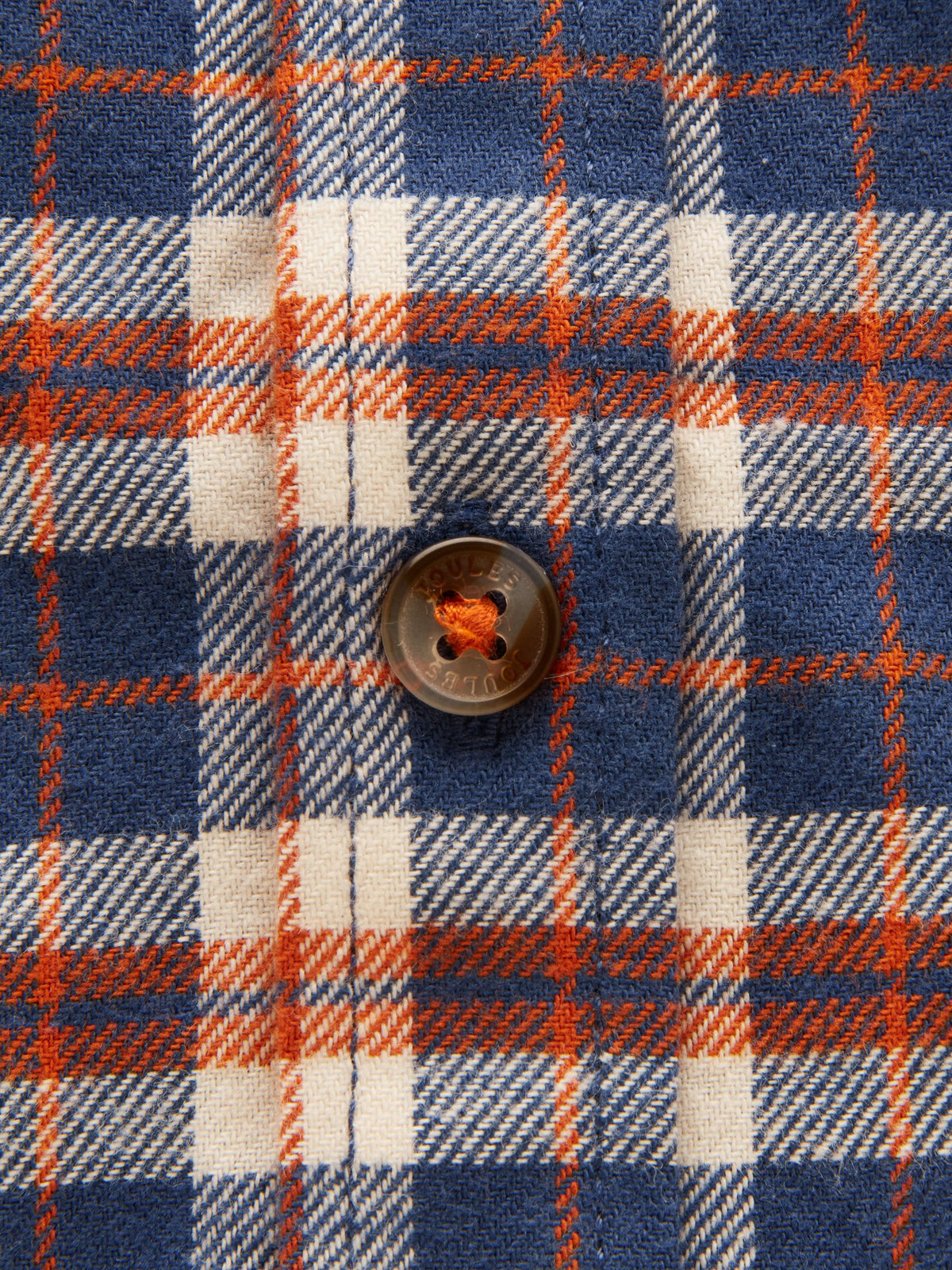 Flannel Checked Shirt - Burnt Orange
