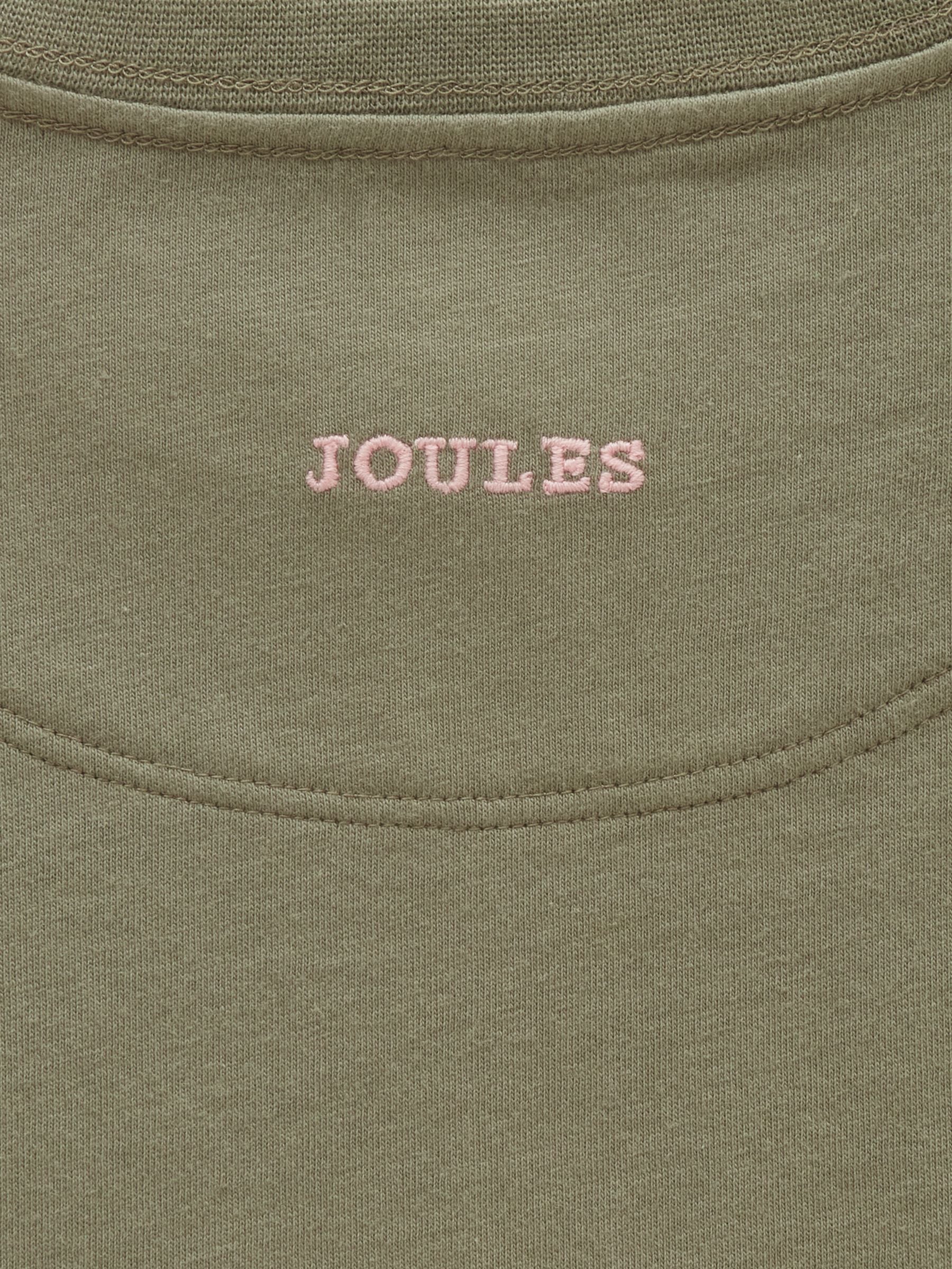 Girls' Ava Khaki Green Applique Long Sleeve Top