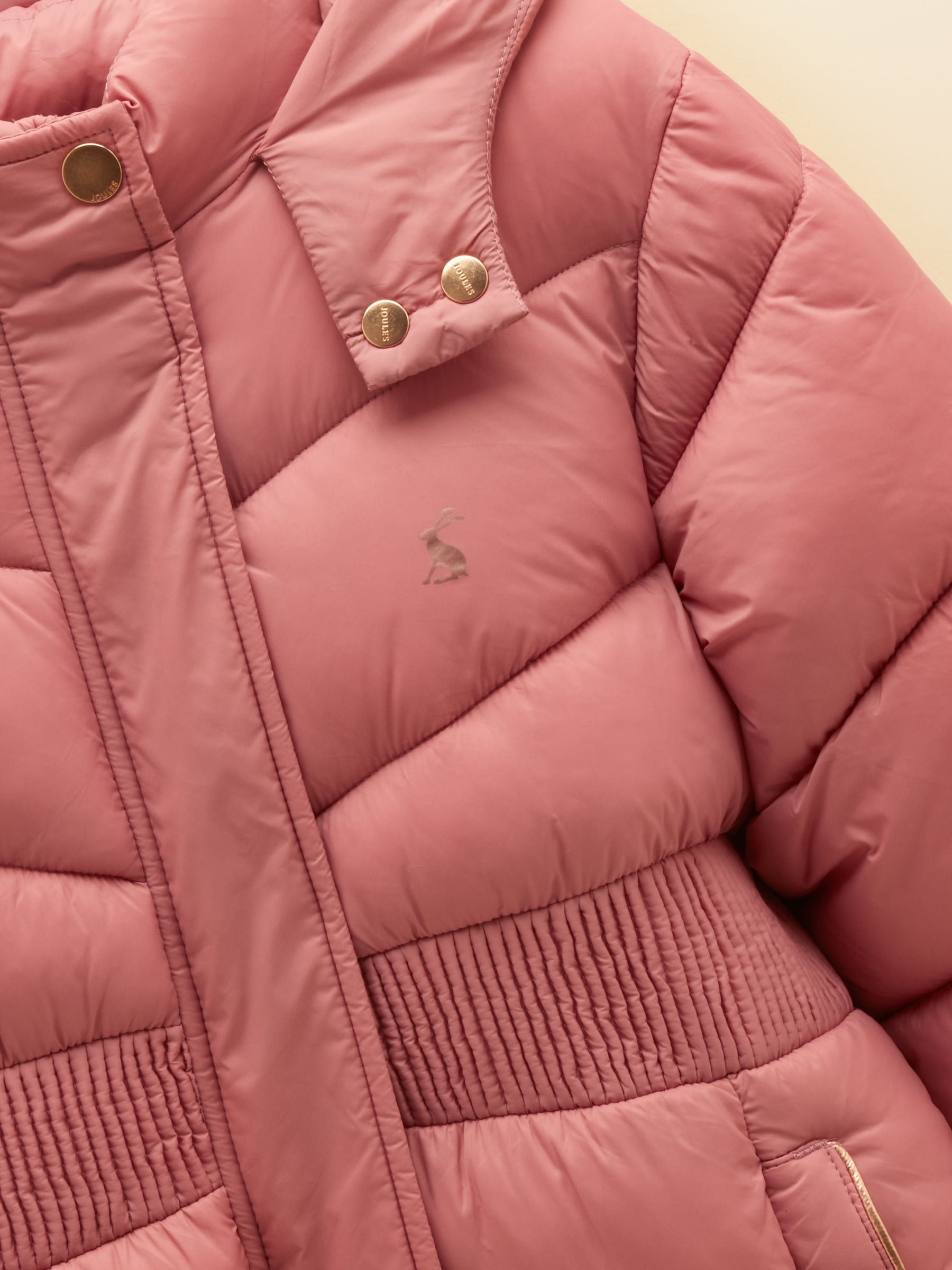 Girls' Chloe Pink Showerproof Padded Coat