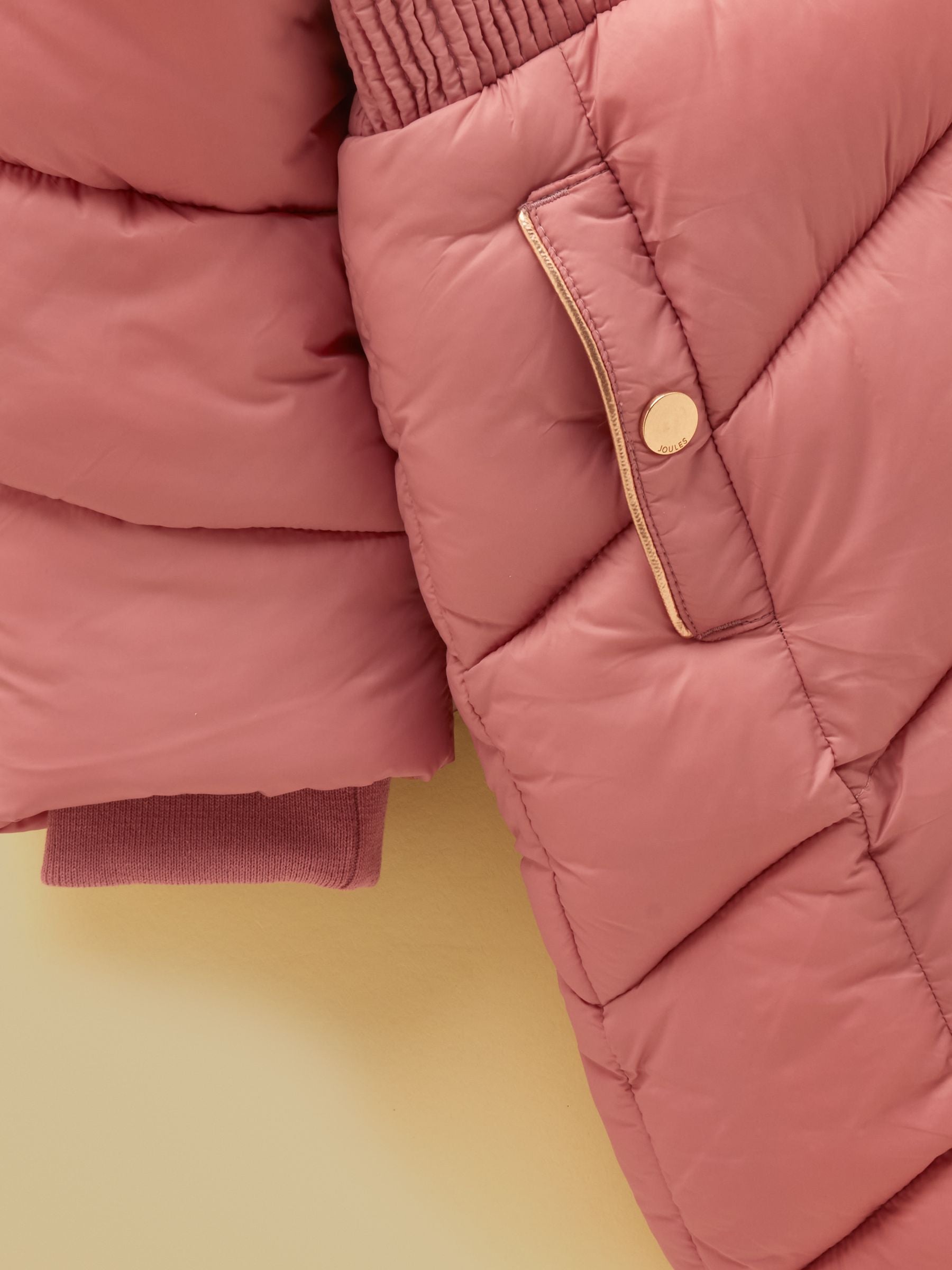 Girls' Chloe Pink Showerproof Padded Coat