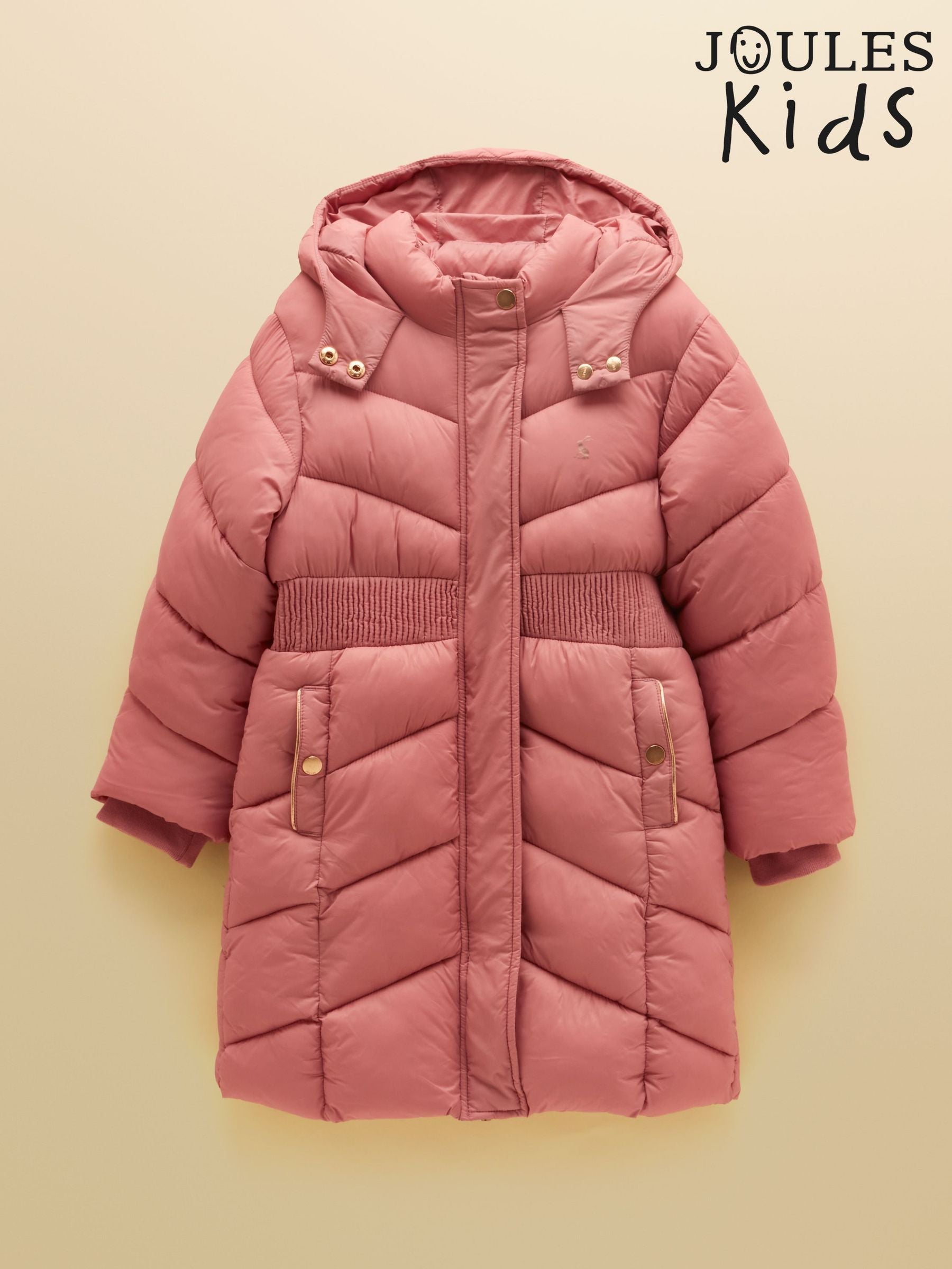 Girls' Chloe Pink Showerproof Padded Coat