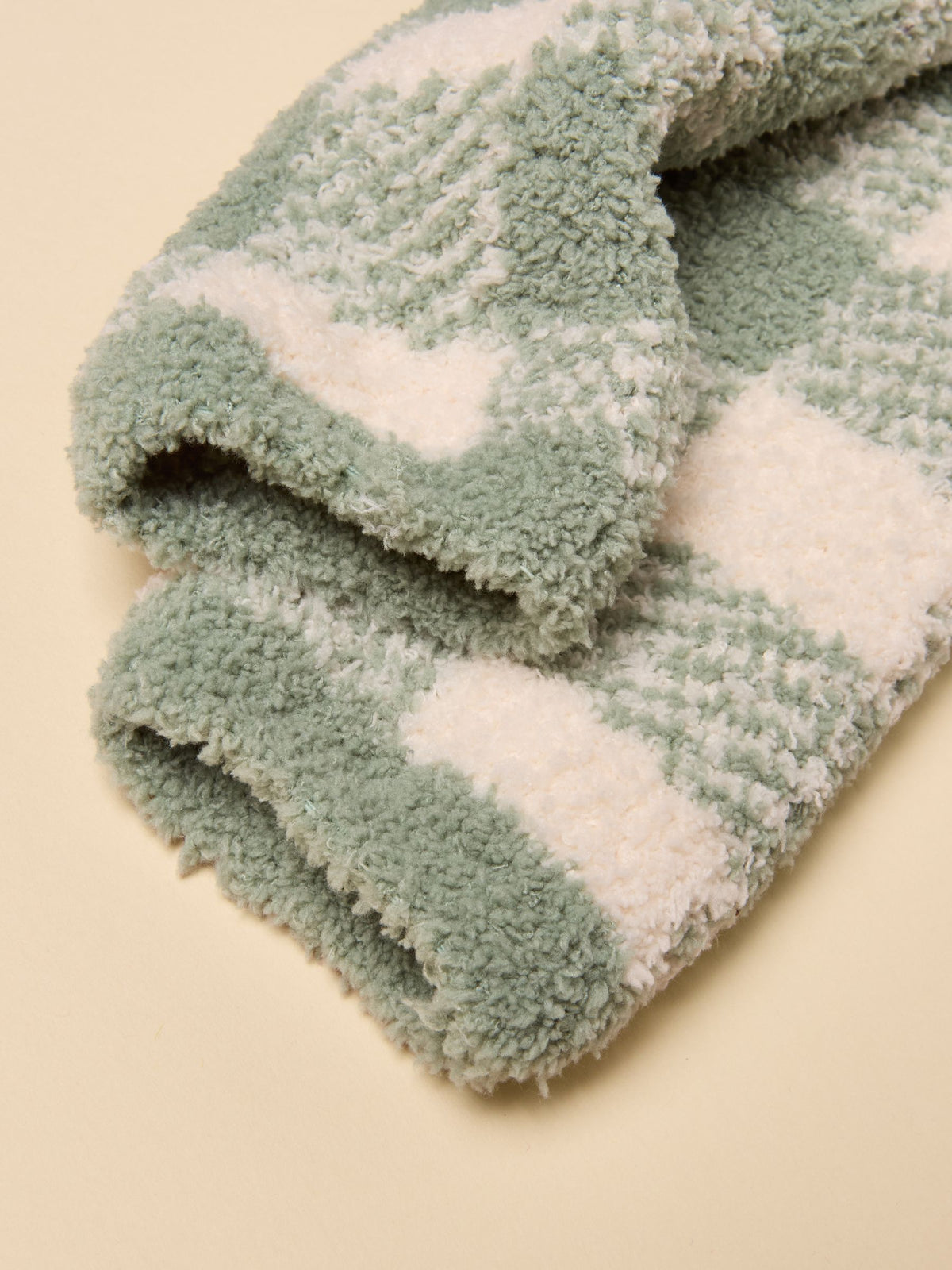 Socks (size 4-8) - Green Check