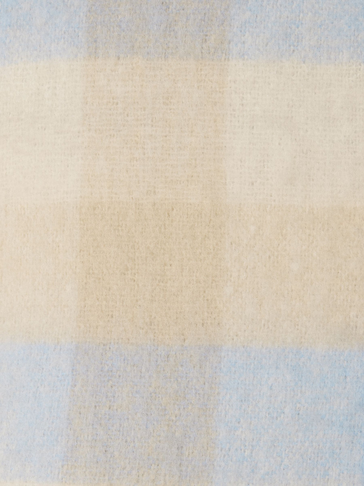 Brushed Scarf - Blue/Ecru Gingham