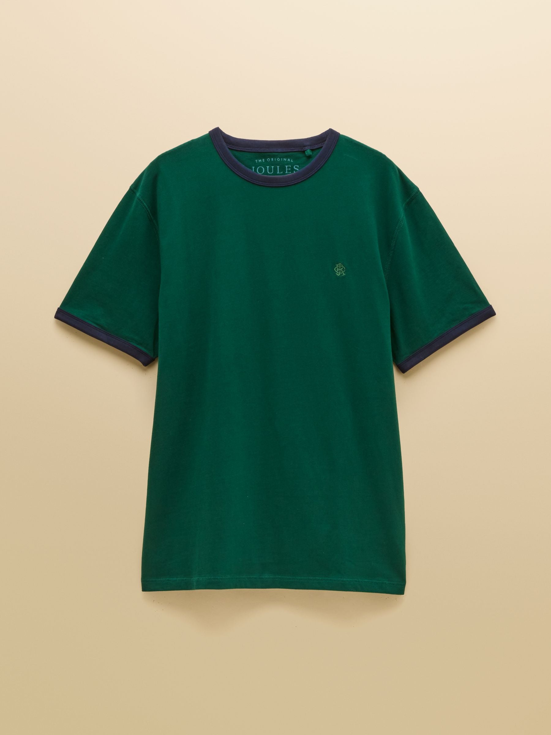 Rugby Club Green Crew Neck Cotton T-Shirt