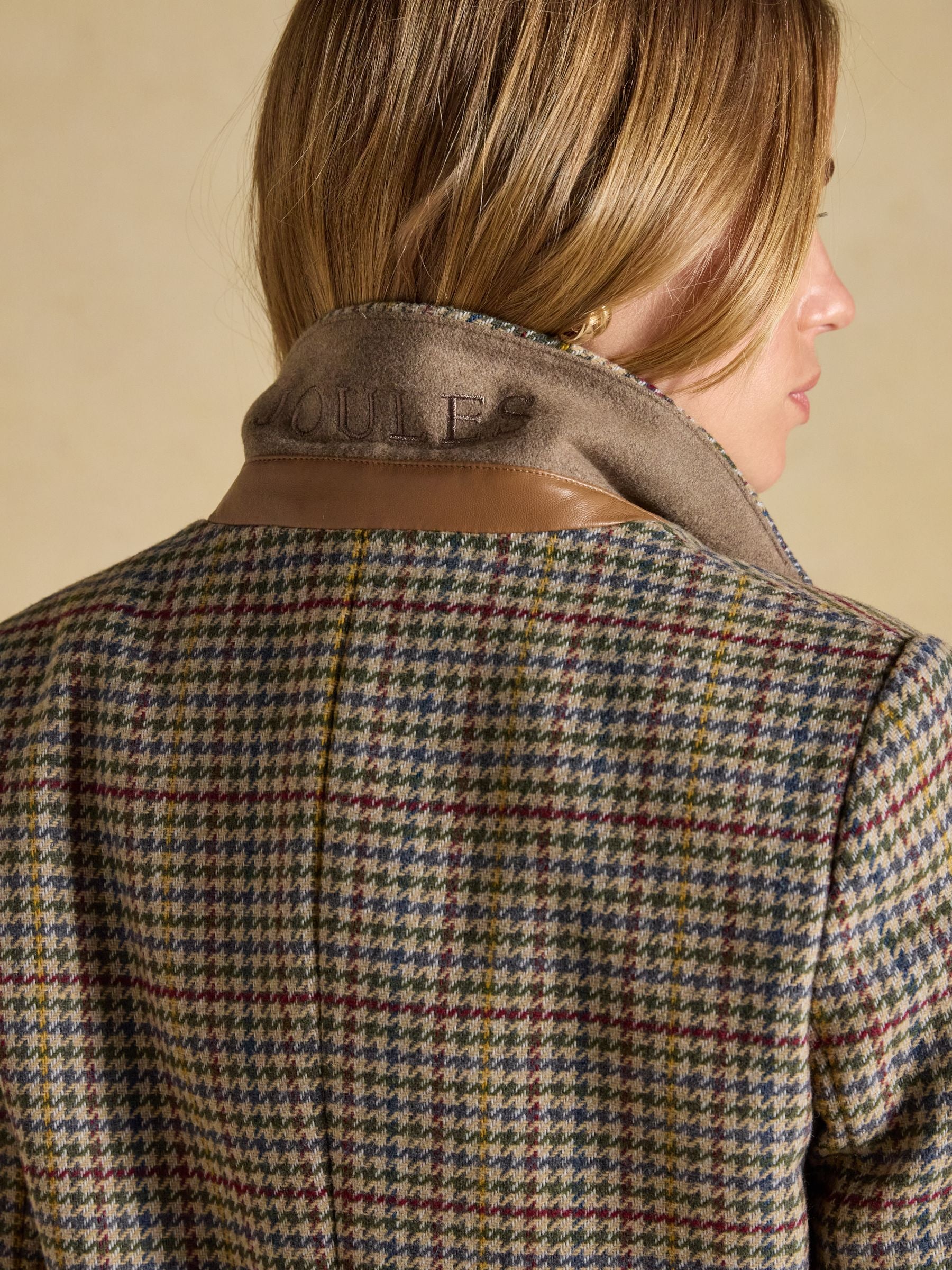 Hackmore Check Relaxed Fit Tweed Blazer With Wool