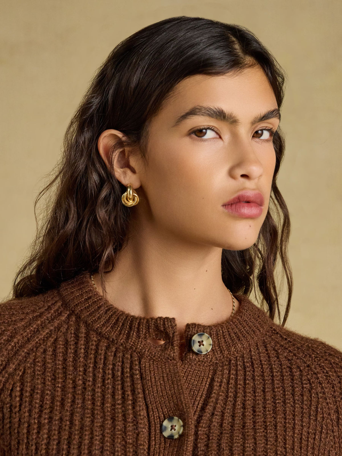 Soft Handle Cardigan - Chocolate Brown
