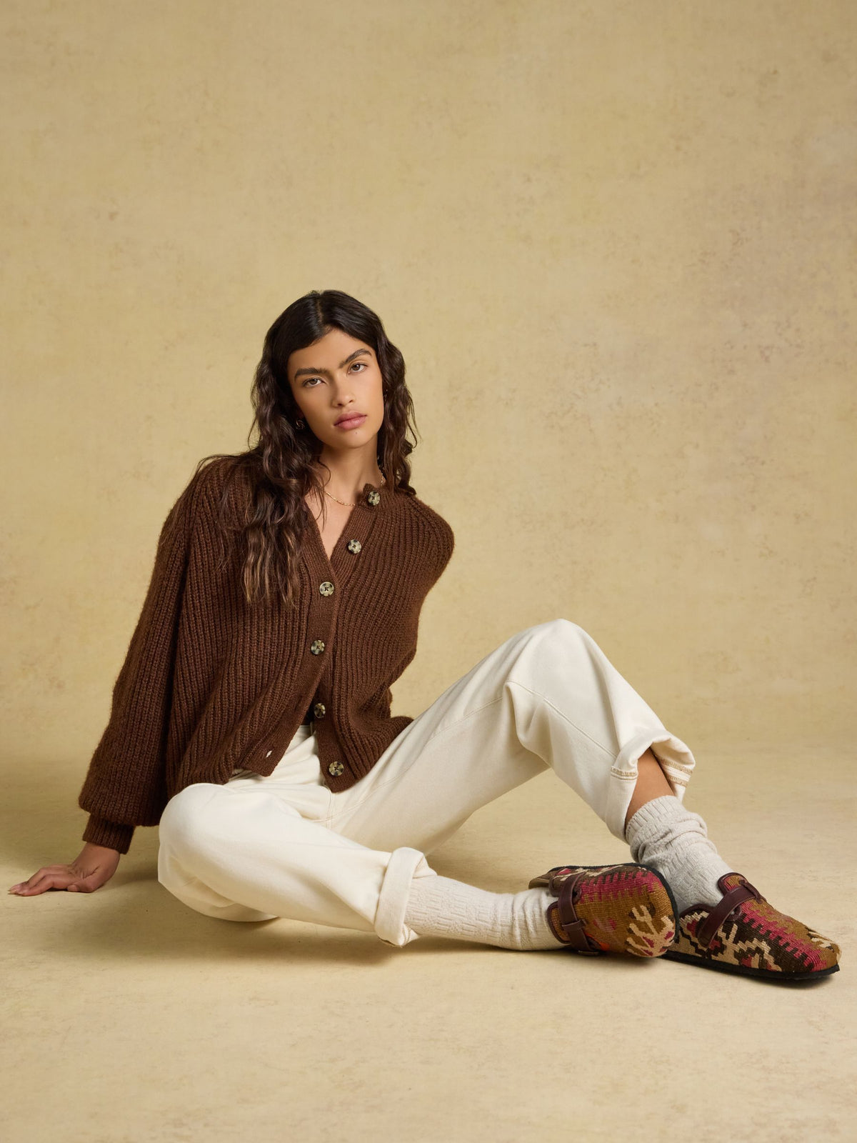 Soft Handle Cardigan - Chocolate Brown