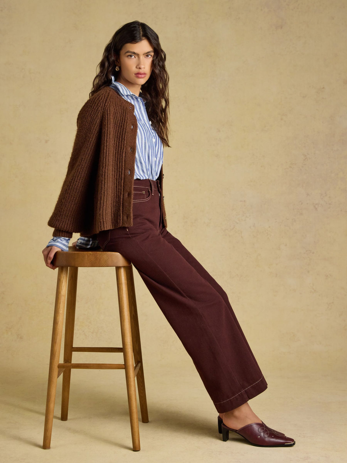 Soft Handle Cardigan - Chocolate Brown