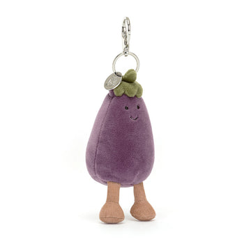 Vivacious Vegetable Aubergine Bag Charm