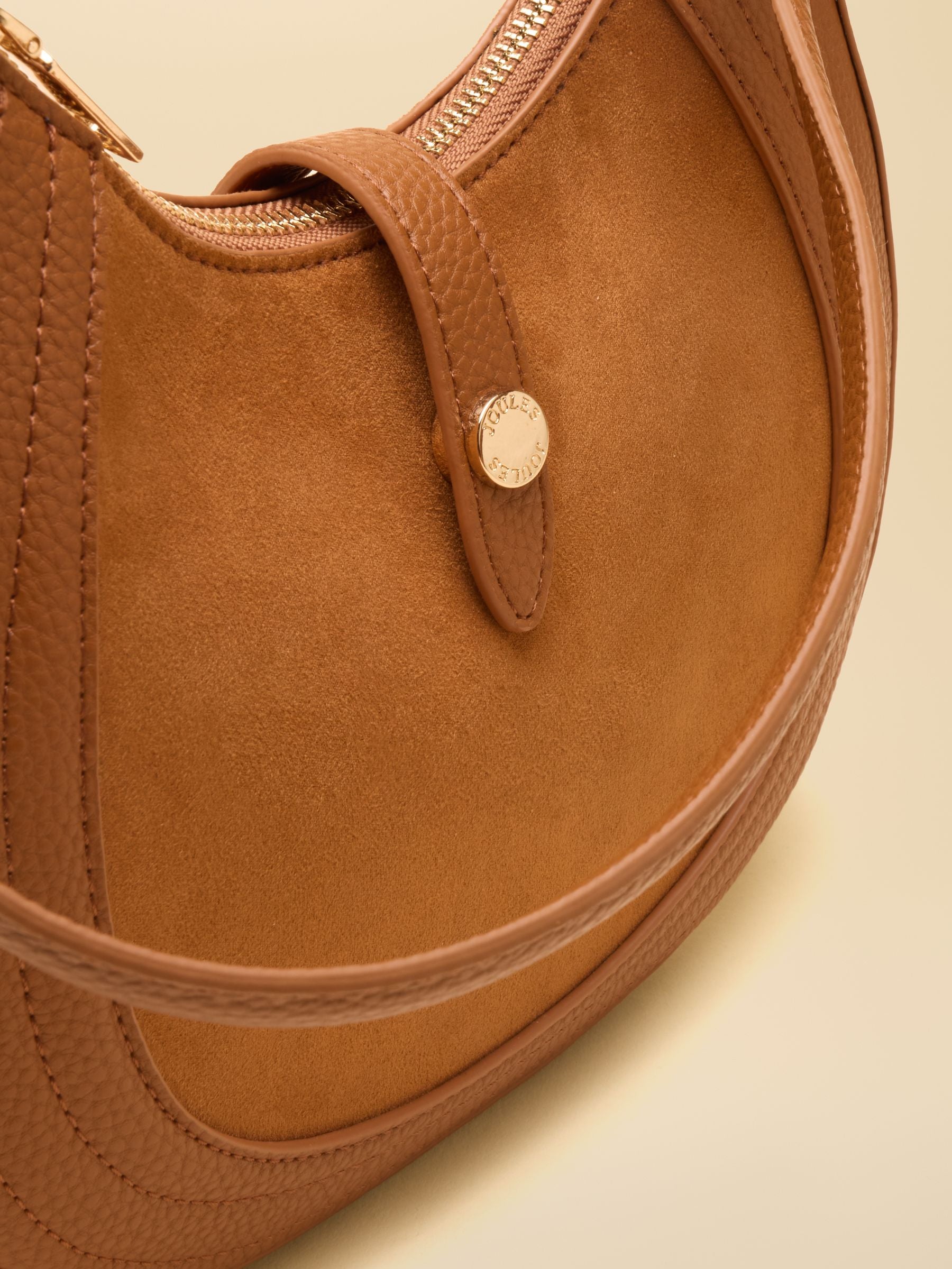 Tan Brown Crossbody Saddle Bag