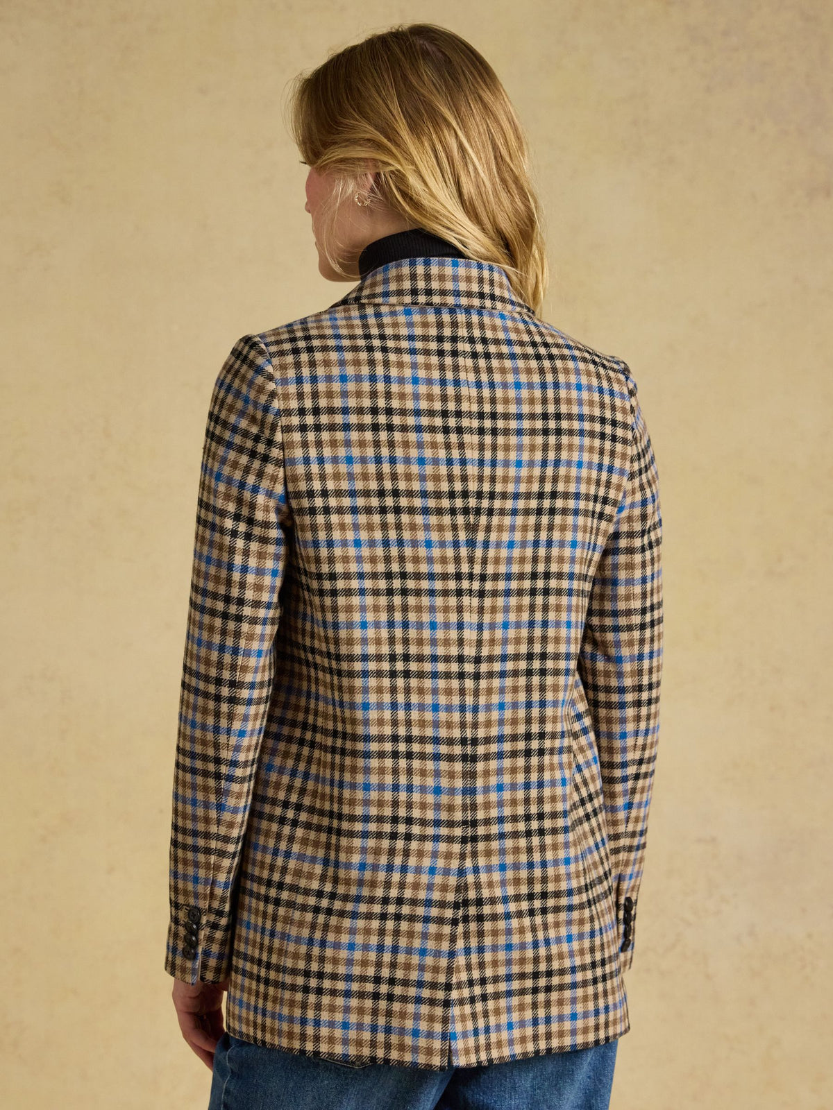 Relaxed Fit Wool Rich Tweed Blazer - Pendle Tweed