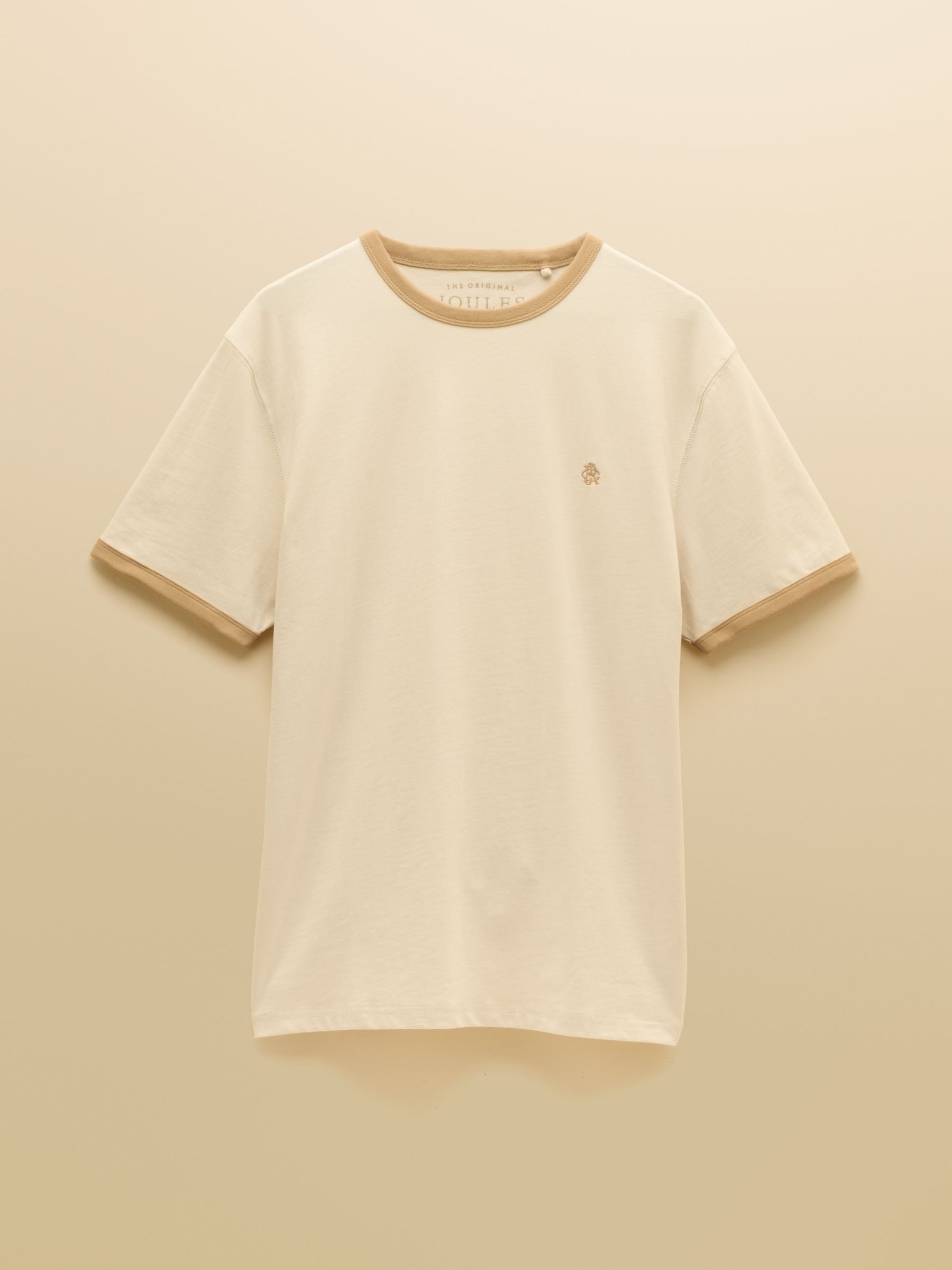 Rugby Club Cream Crew Neck Cotton T-Shirt