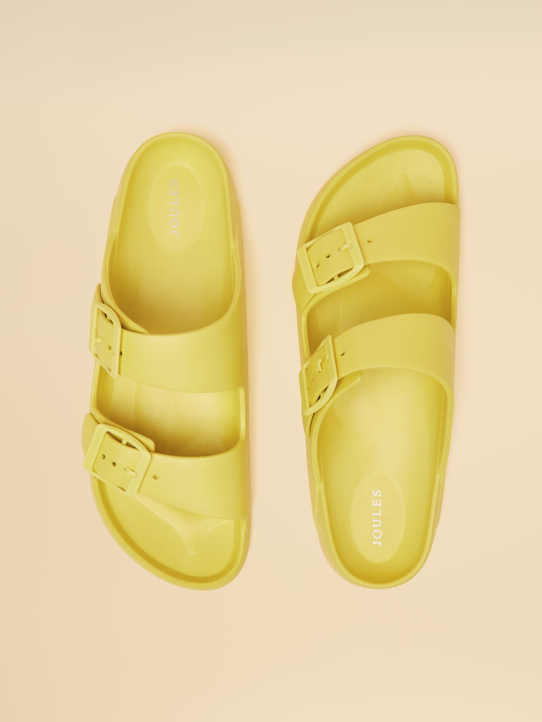 Sunseeker Yellow EVA Double Buckle Sliders