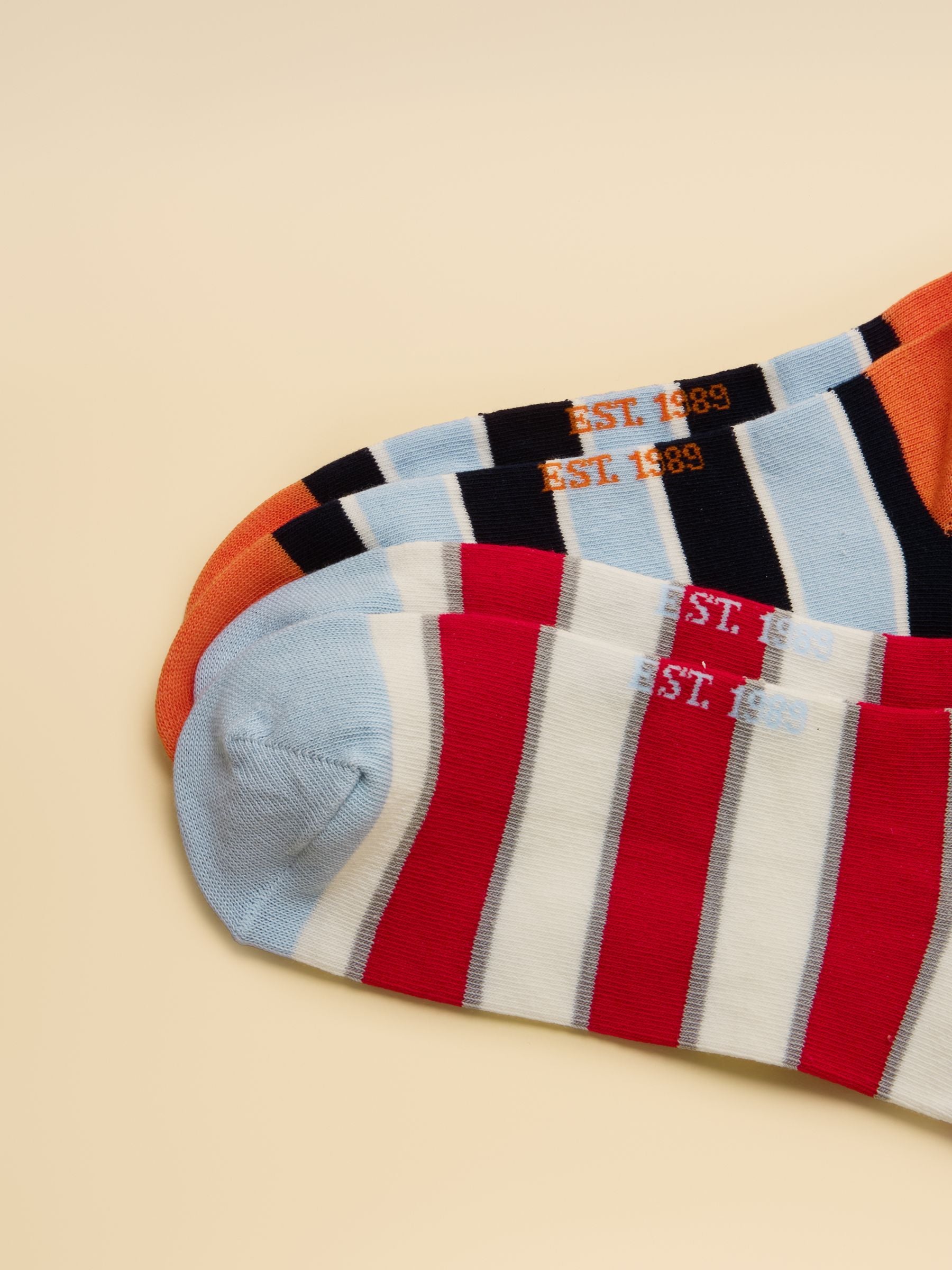 Men's Rilla Multi Bright Trainer Socks 5 Pack